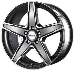 ���� ����� Mak Stern 19/8,5 ET28 Gun metallic - mirror face | ������� WHS058932