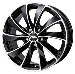 Rial RIAL LUGANO 8.0X18 5/114.3 ET50 d70.1 /diamond-black front polished/ MP [LU80850B83-1] | ������� LU80850B831