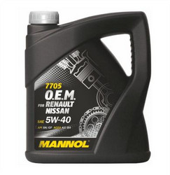 ������ �������� ����� Mannol O.E.M. for Renault Nissan 5W-40 ������������� | ������� 4036021401515